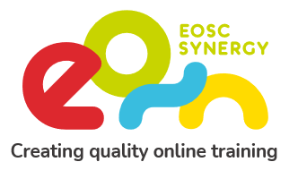 EOSC Synergy logo - Creating quality online training 